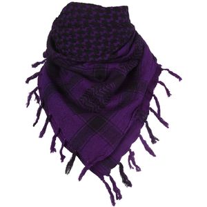 PLO sjaal / Arafat sjaal in zwart-paars