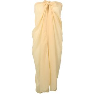 Champagne kleurige crêpe voile pareo