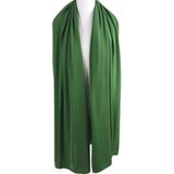 Kasjmier-blend sjaal/omslagdoek in grasgroen