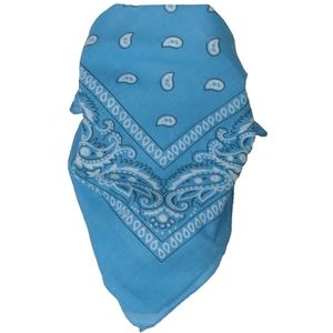 Boerenzakdoek / bandana in turquoise