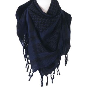 PLO sjaal / Arafat sjaal in zwart-donkerblauw