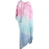 Jurk met tie dye print in roze en mintgroen