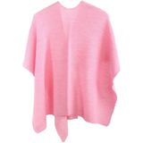 Alpaca-blend in roze omslagdoek met lus