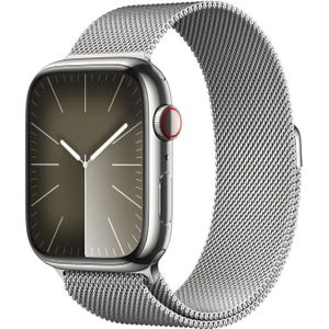 Watch Series 9 LTE - 45mm Silver Stainless Steel/Silver Milanese Loop