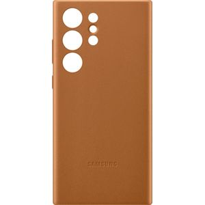 Leren backcover voor Galaxy S23 Ultra - Bruin