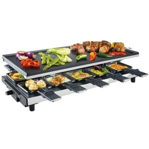 Fritel RG 4180 - Raclettegrill - met 2 in 1 bakplaat - grilloppervlak (LxB) 48,5x24cm - 2 tot 10 personen