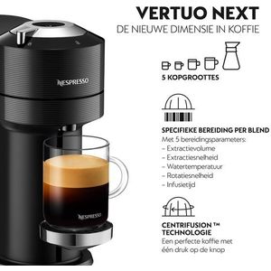 NESPRESSO Volgende XN910 - Koffiezetapparaat met cupjes - Zwart