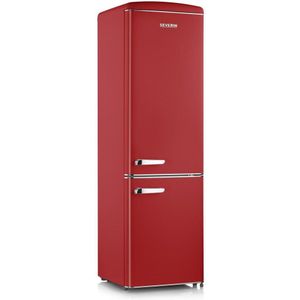 Severin - RKG 8917 - Koel-vriescombinatie - Rood - Retro - 244 Liter