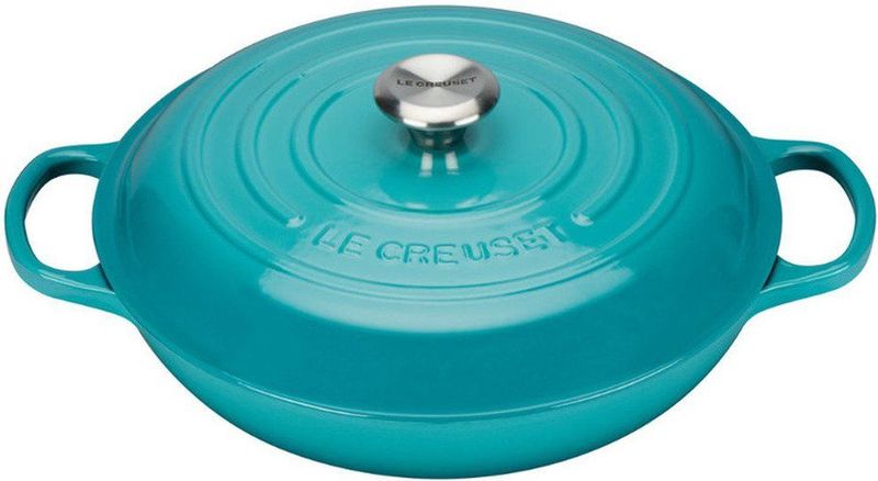 Le Creuset Campagnard braadpan 30 cm Caribbean Blue