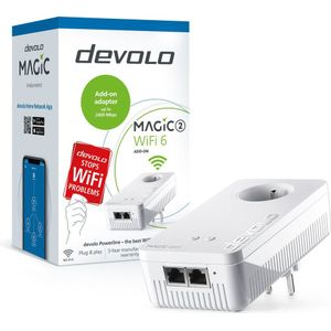 Devolo Magic 2 - Powerline-adapter - Uitbreiding - WiFi 6 - Wit