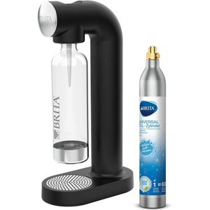 Brita SodaONE Bruiswatertoestel Zwart - met 1 CO2-cilinder en 1 Soda fles