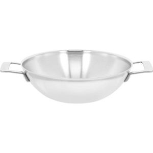 Demeyere industry 5 RVS Wokpan – Wokpan Inductie – 30 cm –2 Handvaten – PTFE-vrij