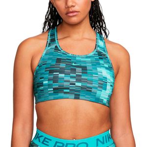 BH Nike Swoosh Women Medium-Support 1-Piece Pad Allover Print Bra dv9949-416