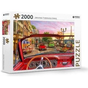 Rebo legpuzzel 2000 stukjes - Driving through Paris