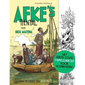 Het eerste echte strip kleurboek voor volwassenen - Afke's Tiental