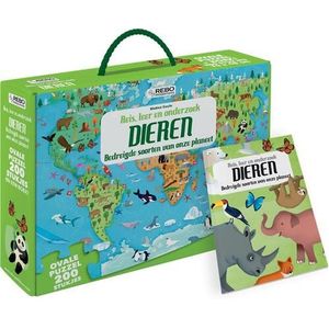 Dieren - puzzel 200 stukjes en boek