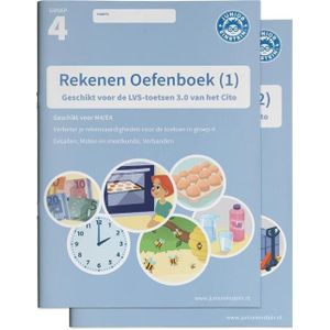 Rekenen Oefenboek Set deel 1 en 2 groep 4