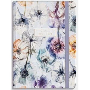 Agenda A5 D1 25/26 Waterverf bloemen