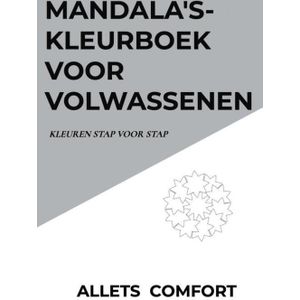 Mandala's-kleurboek voor volwassenen-Kleuren stap voor stap-A5 Mini- Allets Comfort