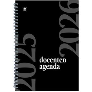 Schoolagenda 2025 Docenten Ryam Spiraal A4 Zwart