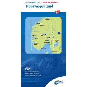 ANWB Wegenkaart Scandinavië/IJsland 3. Noorwegen-Zuid