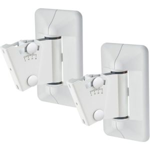 K&M 24472 Muurbeugelset speakers wit (2 stuks)