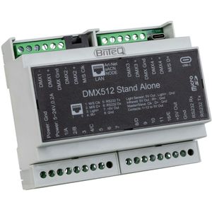 Briteq LD-1024DIN NET 1024 -kanaals DMX-interface & multizone controller
