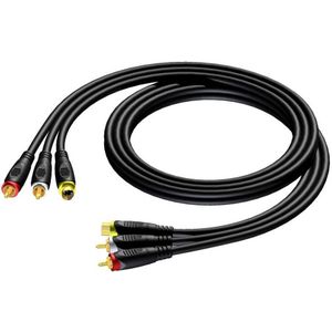 Procab CAV130/10 SVHS en RCA videokabel 10m