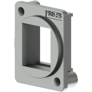 Procab VDK10/S Keystone D-size chassisdeel adapter zilver