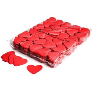 MagicFX Slowfall confetti hartjes 55mm rood