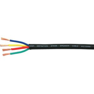 JB Systems SPR4250 luidsprekerkabel 4x2,5mm zwart 50m