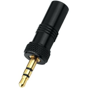Monacor - PG-323PG - Mini-jack Connector - Zwart - Met Schroefdraad