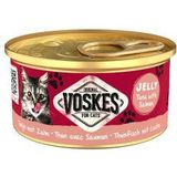 Voskes Jelly tonijn met zalm natvoer kat (24x85 g)