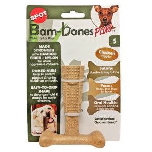 Spot Bam-Bones Easy Grip veilig kauwbot hond (kipsmaak)
