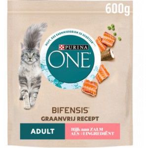 Purina One Graanvrij Adult met zalm kattenvoer