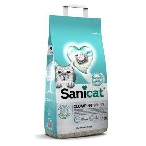 Sanicat Clumping White kattenbakvulling geurloos 10L