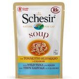 Schesir Cat Soup met wilde tonijn & inktvis natvoer kat (zakjes 85 g)