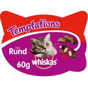 Whiskas Temptations met rund kattensnoep