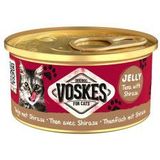 Voskes Jelly tonijn met Shirasu natvoer kat (24x85 g)