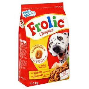 Frolic met gevogelte hondenvoer