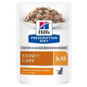 Hill's Prescription Diet K/D Kidney Care nat kattenvoer met kip maaltijdzakje multipack