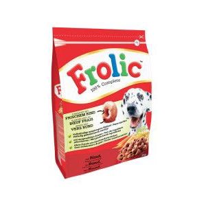 Frolic met rund hondenvoer