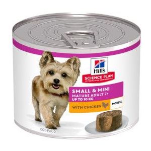 Hill's Mature Adult 7+ Small & Mini mousse nat hondenvoer met kip blik
