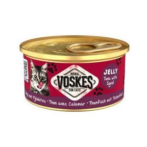 Voskes Jelly tonijn met pijlinktvis natvoer kat (24x85 g)