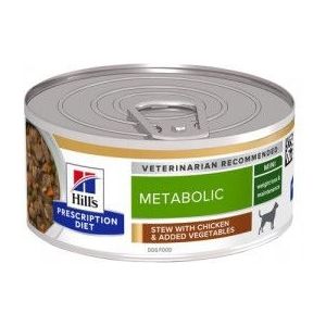 Hill's Prescription Diet Metabolic Weight Management stoofpotje voor hond met kipsmaak & groenten blik