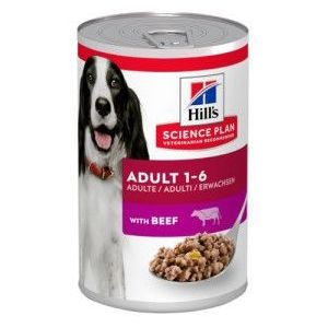 Hill's Adult met rund hondenvoer (blik 370 gr)