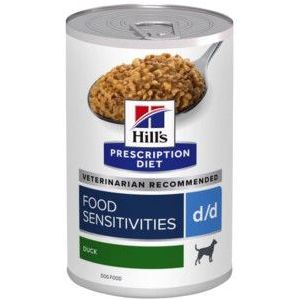 Hill's Prescription D/D Food Sensitivities met eend & rijst 370 g blik hondenvoer