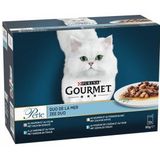 Purina Gourmet Perle Zee Duo natvoer kat (12x85 g)