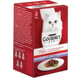 Gourmet Mon Petit met Vlees (6x50g) kattenvoer