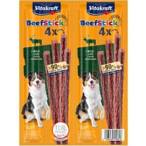 Vitakraft Beefstick met wild hondensnack (4 st.)